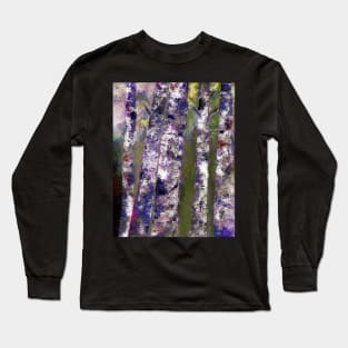 Birches At Dusk Long Sleeve T-Shirt